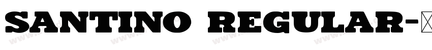 Santino Regular字体转换